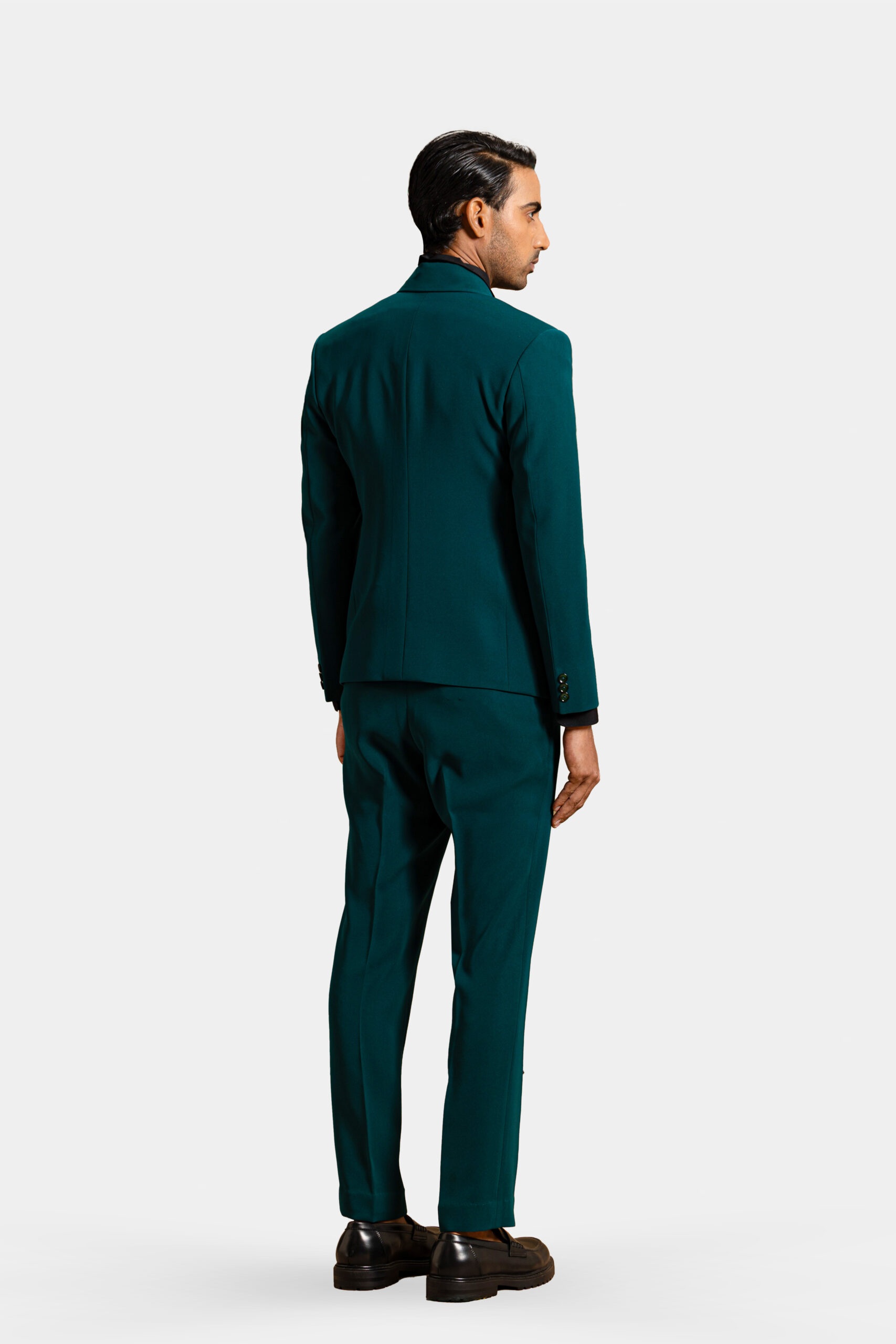 Archivist double-breasted Italian crepe suit crafted to perfection — Shubham Shinde Menswear luxury tailored suits for men.