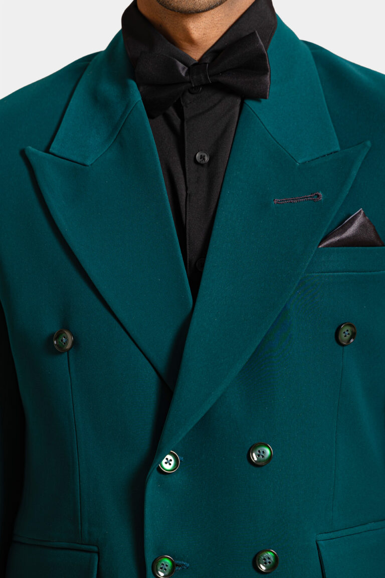 Archivist double-breasted Italian crepe suit crafted to perfection — Shubham Shinde Menswear luxury tailored suits for men.