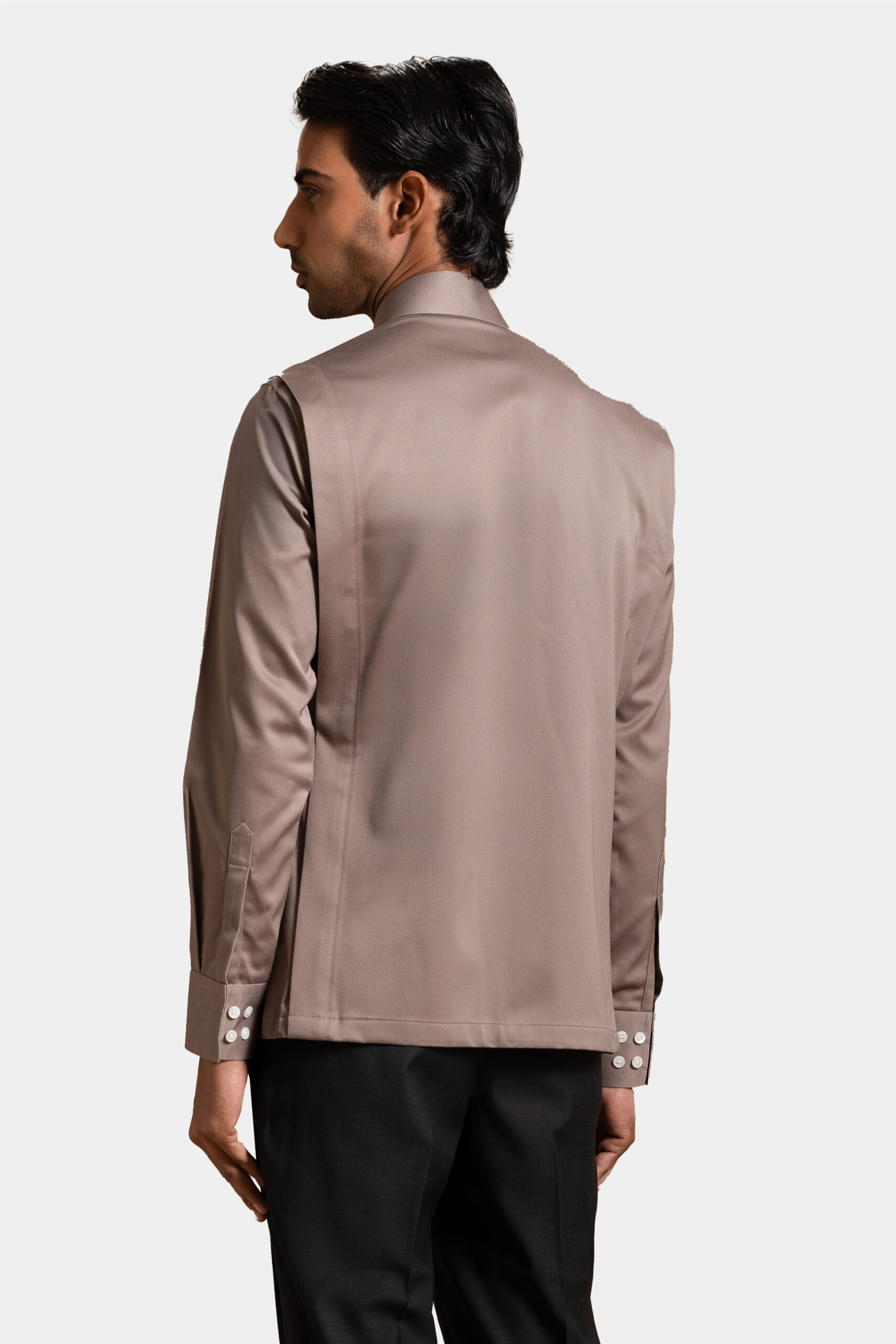 Orator pleat shirt with modern design — Shubham Shinde Menswear luxury men's shirt for contemporary style.