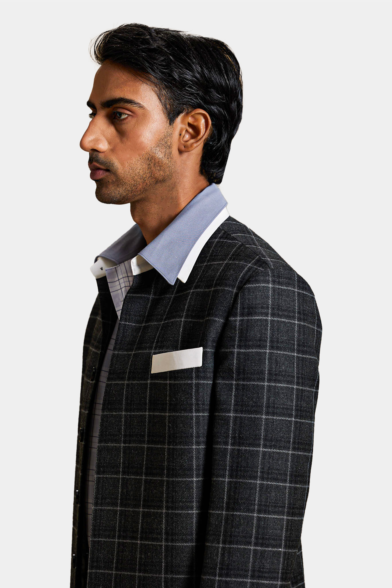 Mayfair pure tweed wool jacket — Shubham Shinde Menswear luxury wool blazer for men.